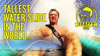 WORLD'S TALLEST WATER SLIDE! | Man City's Chappy takes on Verruckt!