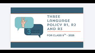 THREE LANGUAGE POLICY CLASS 9 - 2026-27