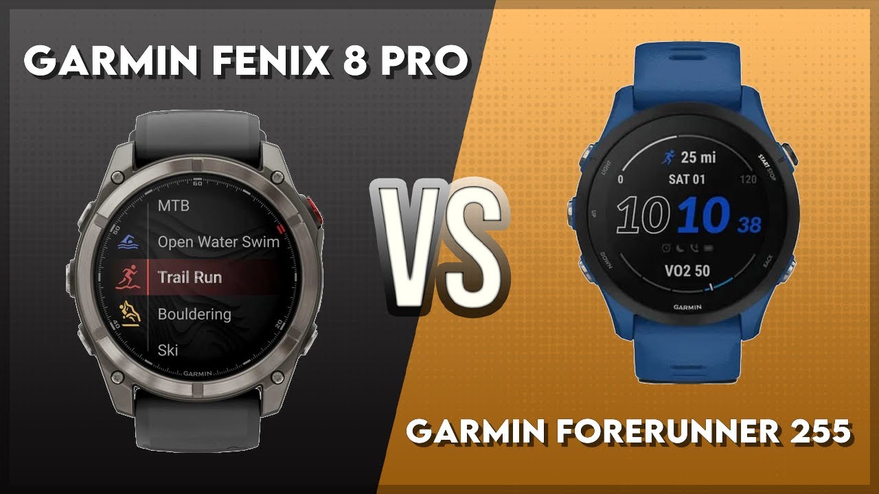 Garmin Fenix 8 Pro vs Garmin Forerunner 255 Comparison - YouTube