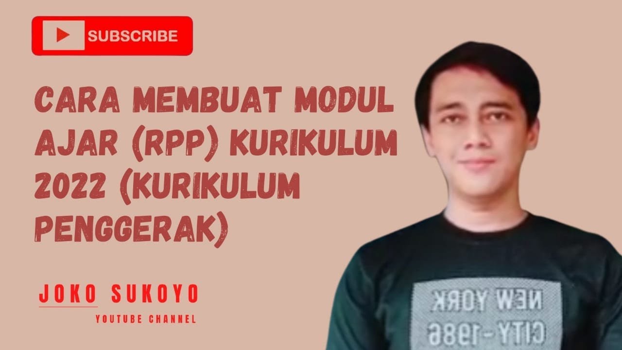 Cara Membuat Modul Ajar (RPP) Kurikulum 2022 (Kurikulum Sekolah