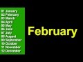 Learn The Months Of The Year In English -  Speak English, Learn English,