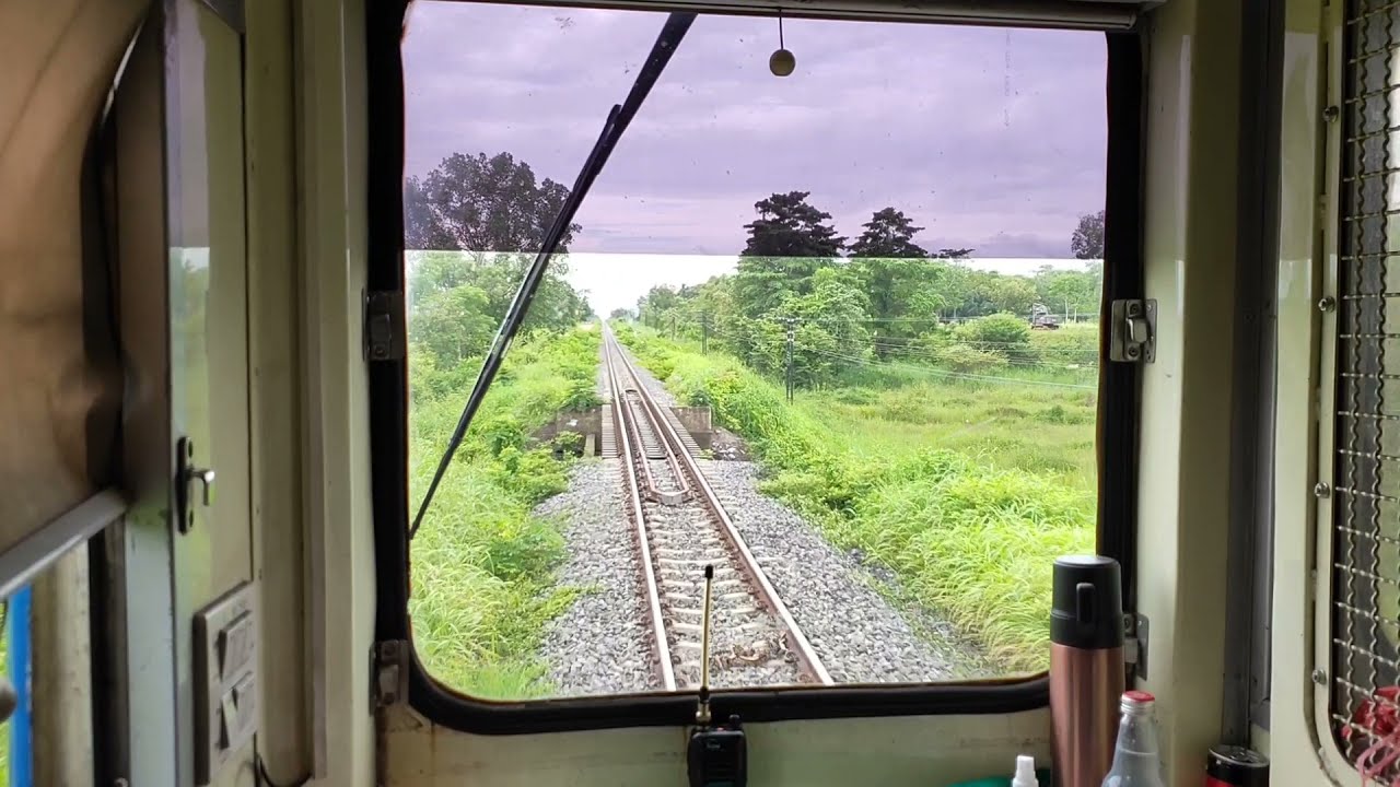 ชมวิวหน้าห้องขับรถไฟ ข.418อุดรฯ -กุมภวาปี