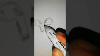 تعليم رسم !سماعات! البلوتوث خطوت بخطوه للمبتدئين#shorts