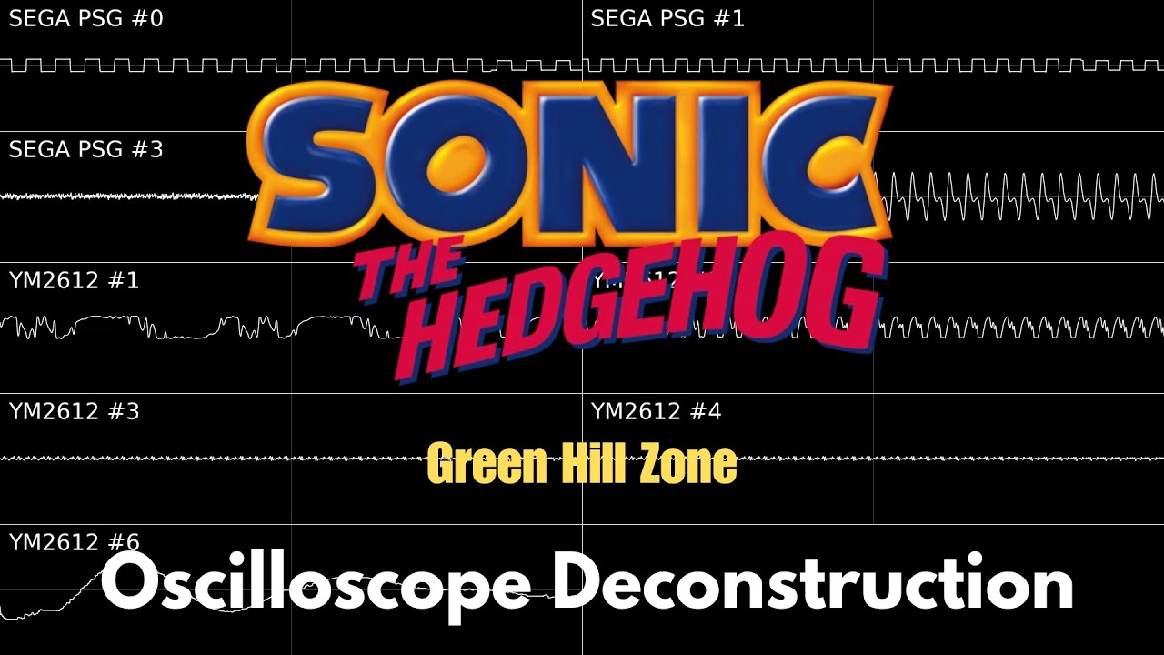 Green Hill Zone - Sonic The Hedgehog (Oscilloscope Deconstruction)