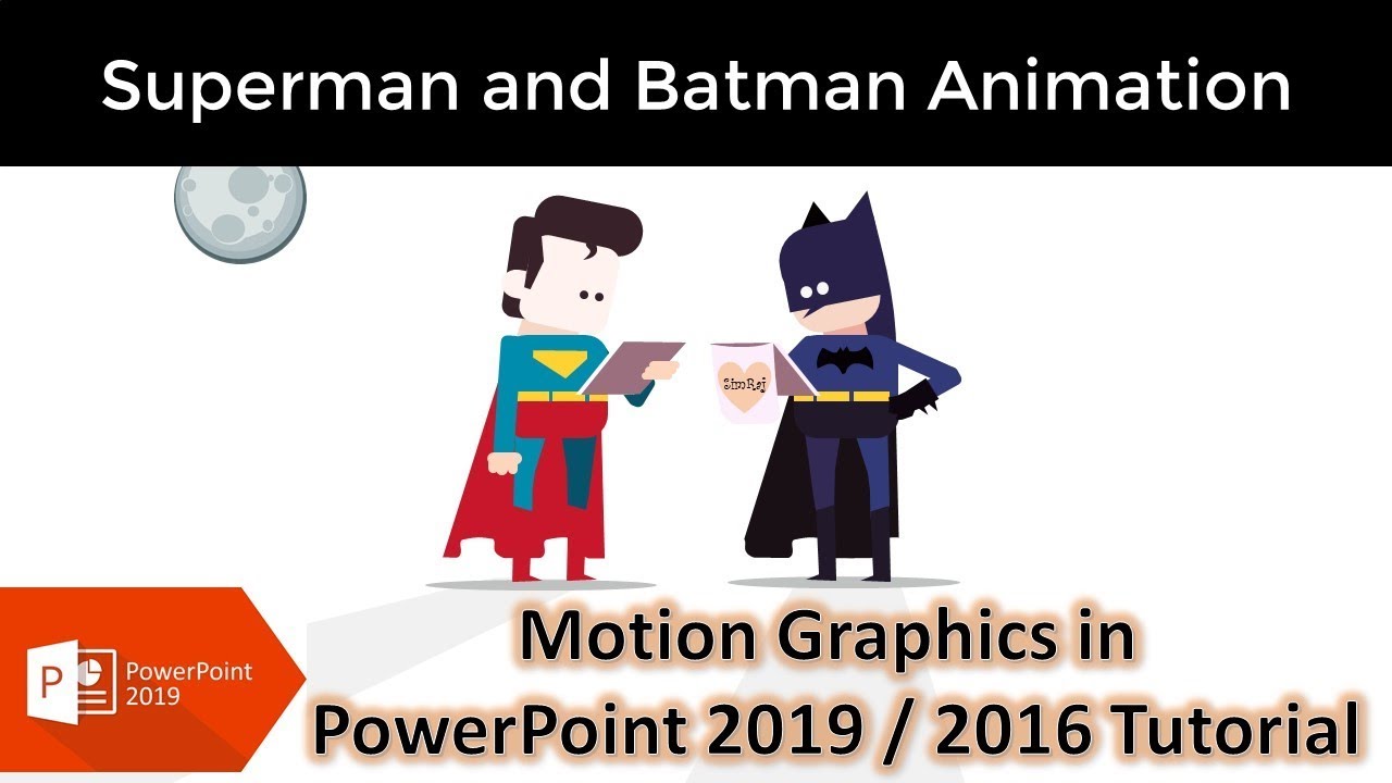 Superman and Batman Animation in PowerPoint Tutorial | Character Animation  - YouTube