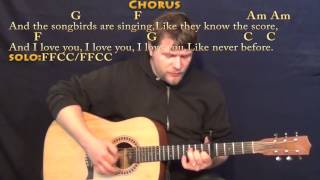 Songbird (Fleetwood Mac) Strum Guitar Cover Lesson with Chords/Lyrics - Capo 5th