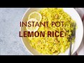 Lemon rice  instant pot