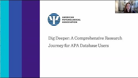 Dig Deeper: A Comprehensive Research Journey for APA Database Users
