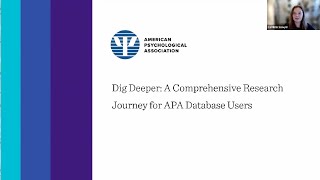 Dig Deeper: A Comprehensive Research Journey for APA Database Users