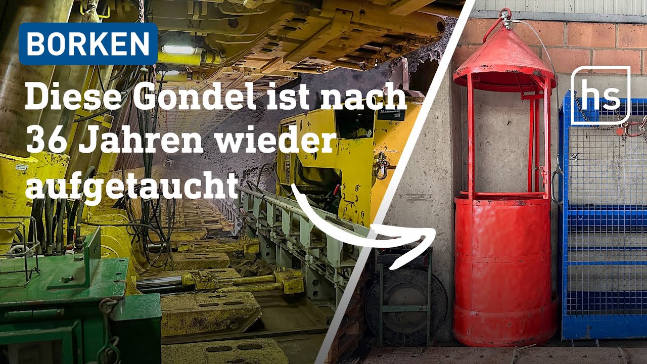 36 Jahre nach Grubenunglück in Braunkohlengrube Stolzenbach: Rettungsgondel wieder da! | hessenschau
