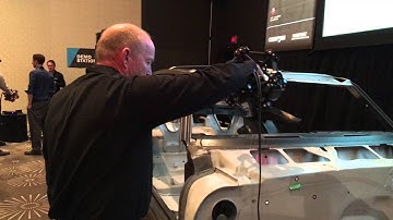 Demonstration of new MetraSCAN – High speed 3D Scanning for large parts