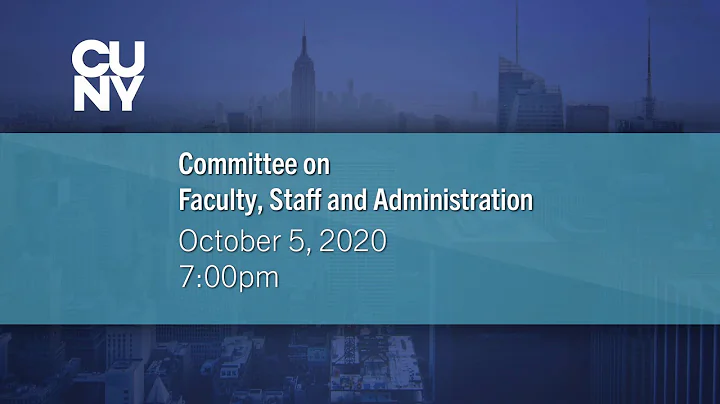 CUNY Board of Trustees Committee Meeting on Facult...