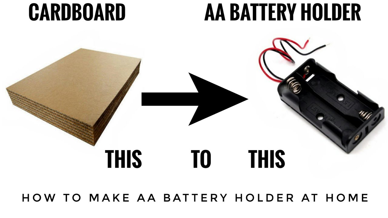 DIY AA BATTERY HOLDER YouTube
