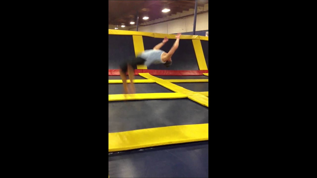 sky high spokane wa justin back flips youtube