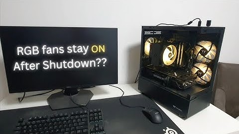 How to fix PC fan lights that stay on after shutdown