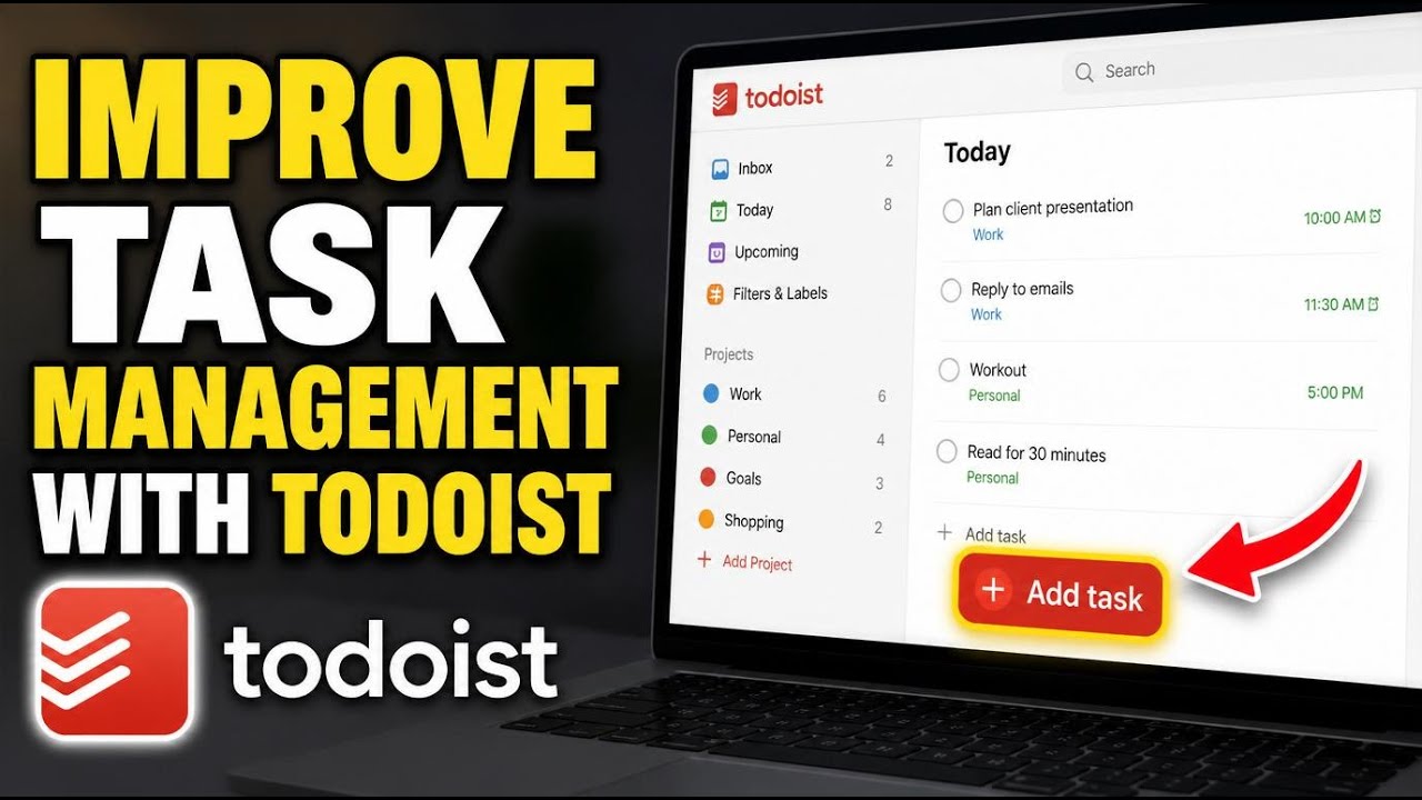 How to Improve Task Management with Todoist - Easy Tutorial - YouTube
