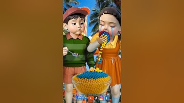 Squid Game AI Korean Snack Popping Candy ASMR #squidgame #squidgame2 #ai #asmr