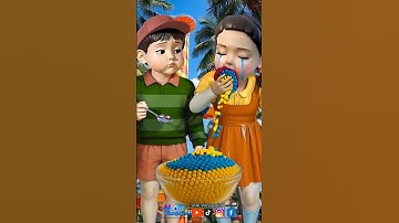 Squid Game AI Korean Snack Popping Candy ASMR #squidgame #squidgame2 #ai #asmr