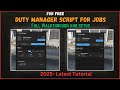 Go On Duty Like a Pro! | Free FiveM Duty Manager Script Tutorial