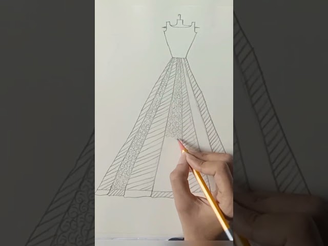 Easy dress illustration drawing for beginners (part_1) 🌼| Dress illustration ✨| Fashion designing