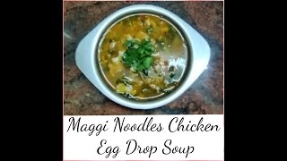 How to make Maggi Noodles Chicken Egg Drop Soup Recipe in Tamil | Chennai Revathy's Samayal