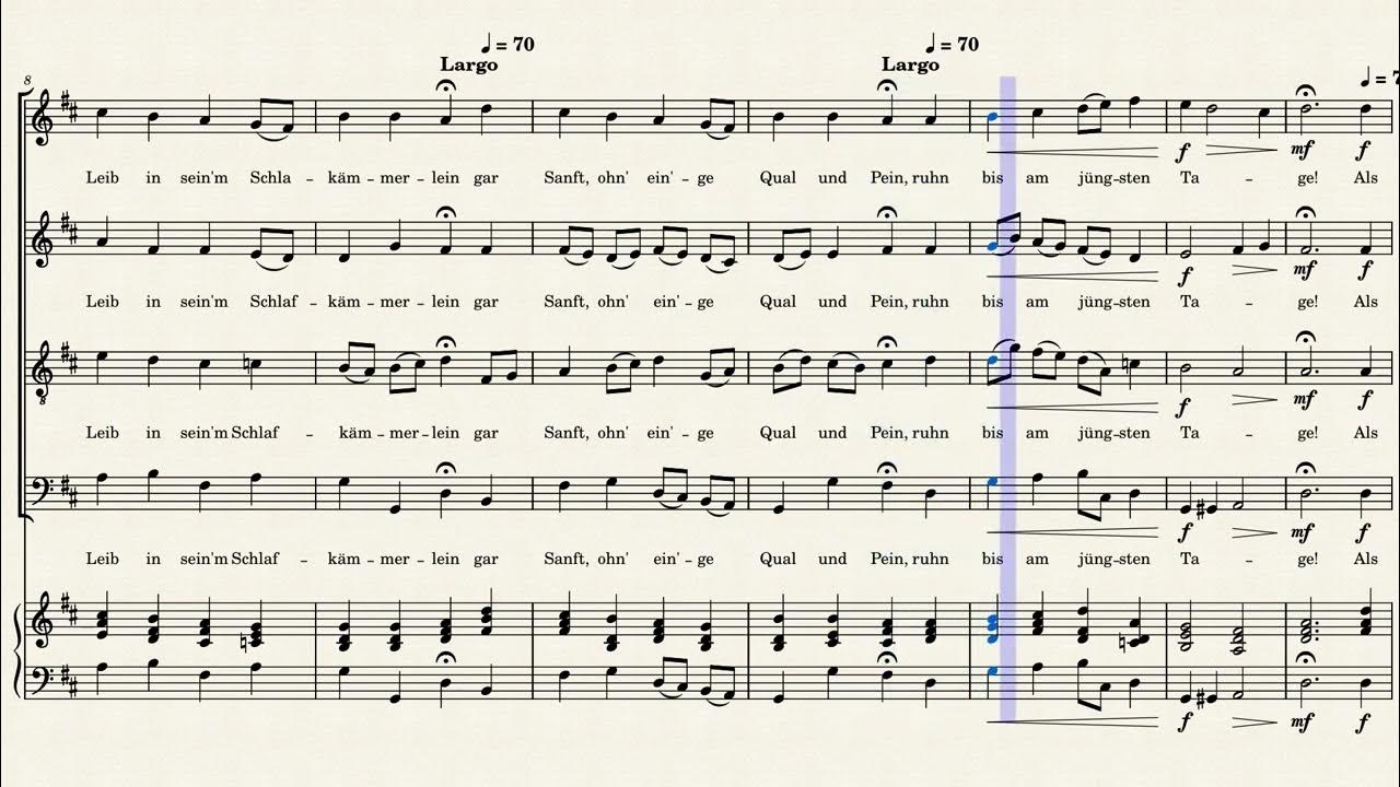Choral de la Passion selon Saint Jean, BWV 245Bach Partition chorale/piano YouTube