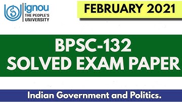 BPSC-132 PREVIOUS YEAR ( DECEMBER 2021) SOLVED EXAM PAPER II FULLY SOLVED
