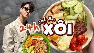 FOOD TOUR XÔI HÀ NỘI cùng Ninh Tito // Một ngày ăn 5 quán: xôi pate rán, xôi cá rô đồng, xôi cỗ cưới