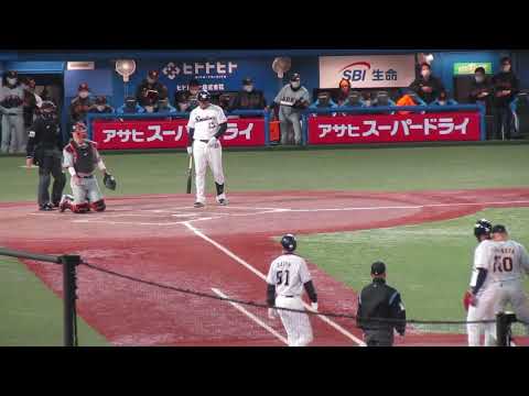 野球選手フォーム集755オスナ 打撃フォーム ライト側より (ヤクルトスワローズ 対 読売ジャイアンツ 2022/3/31）