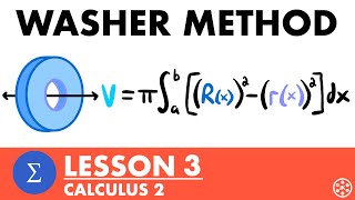 The Washer Method | Calculus 2 Lesson 3  JK Math