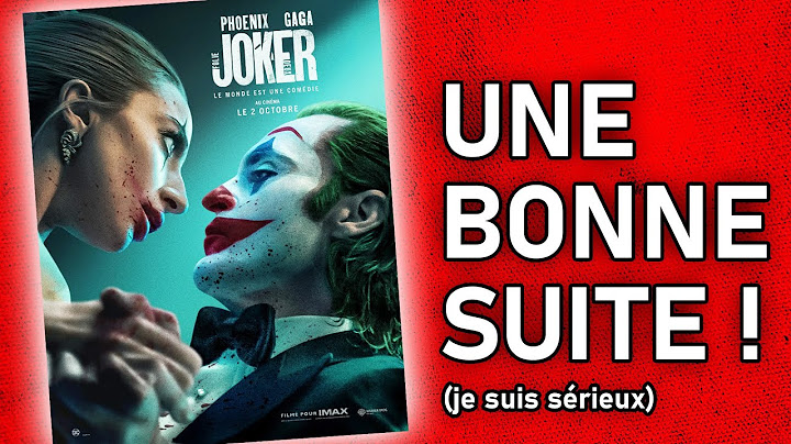 Pourquoi "Joker Folie à deux" est RÉUSSI - critique et analyse avec spoilers