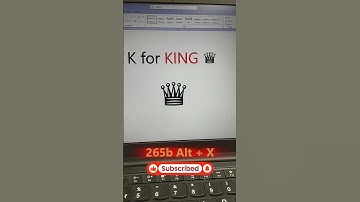 King 👑ms word symbol shortcut key | #shorts #msword #asmr #king 👑