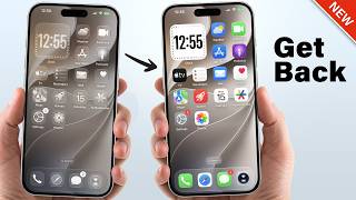 How To Switch Back To Old Icons On iOS 27?
