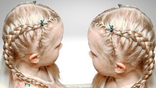 Beautiful Hairstyles For Girls Forked Scythe In One In One Split Braid Updo In The Garden