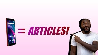 Write An Article Right Now Using Your Mobile Phone!! (simple tutorial)