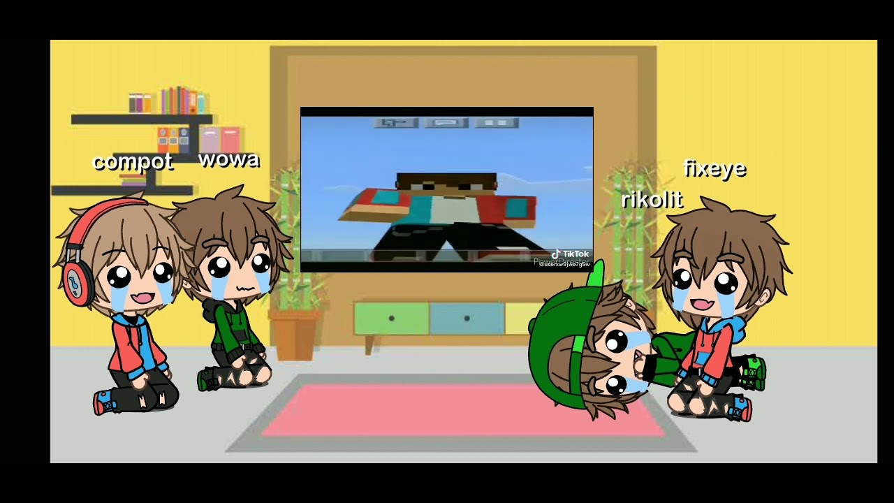 реакция компота и его друзей на тт (простите что мало)