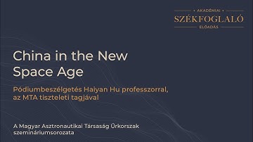 China in the New Space Age – Panel discussion with Haiyan Hu