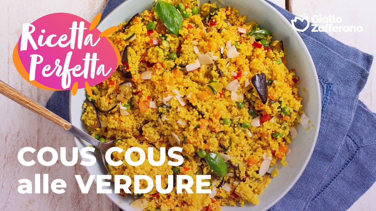 COUS COUS alle VERDURE - la RICETTA PERFETTA del PIATTO ESTIVO VEGETARIANO😋🍆🥕🥒🌞