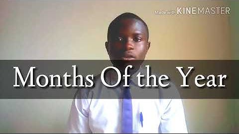 Months of the Year Ghanaian sign language
