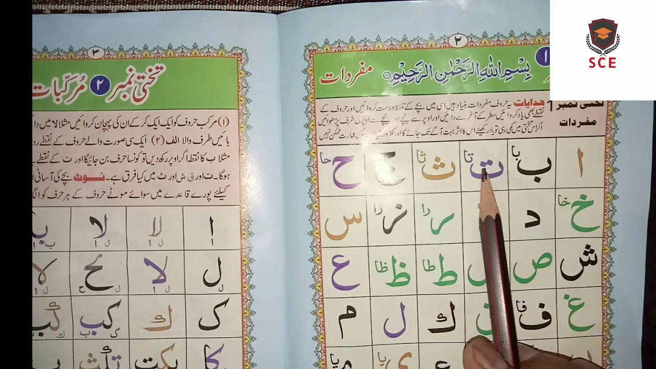 Qurani Qaida Lesson 1 Nazra Quran Lesson 1 Full |Noorani Qaida Lesson 1 Full |Takhti No 1 ...