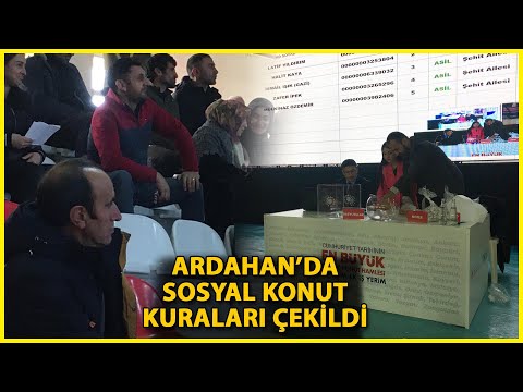 Ardahan'da 250 Sosyal Konutun Kurası Çekildi
