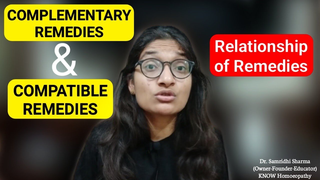 Complementary & Compatible Medicines Materia Medica Relationship of Remedies YouTube