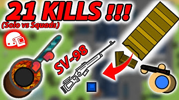 +21 KILLS in SOLO SQUADS with SV-98 + WIN & MORE ! | SURVIV.IO