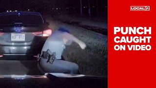 Video shows trooper punch 18-year-old woman during traffic stop