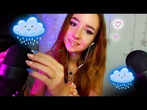 ASMR relaxation double micros, avec fond de pluie 🌨 ♥