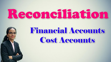 Reconciliation of Financial Accounts with Cost Accounts