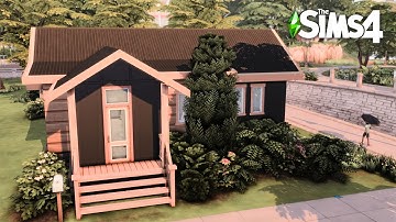 🏡Starter Home With Pool Slide! Sims 4 Speed Build