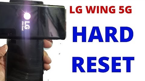 How to reset the LG Wing 5g screen lock