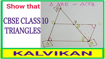 CBSE Class 10 Triangles in Tamil / Kalvikan