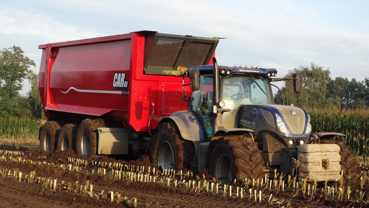 Mais Silage In The Mud | New Holland + Fendt + John Deere | J. de Heus